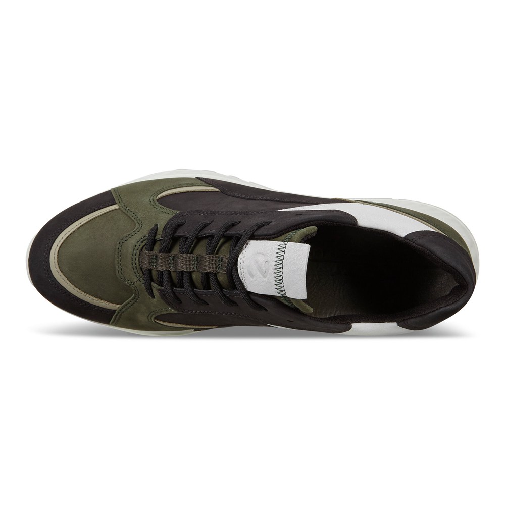 Tenis Hombre - ECCO St.1 - Negros/Verde Oliva - DFN826507